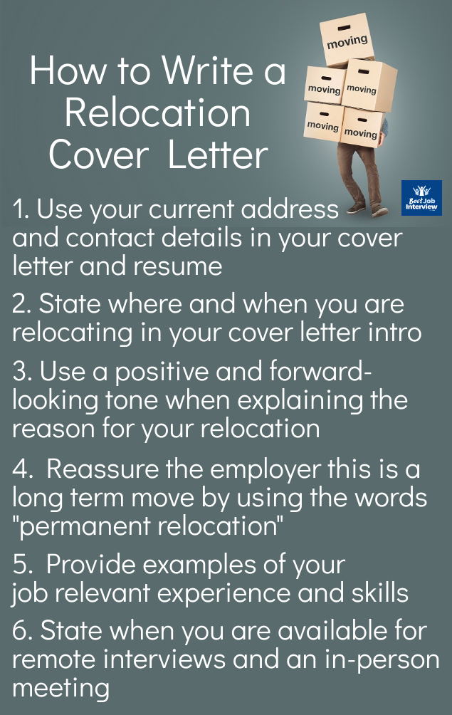 how to write a cover letter for relocation