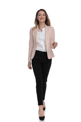 smart casual female for interview