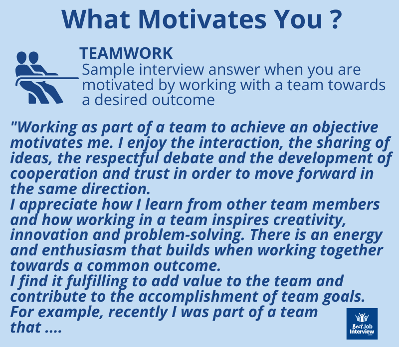 What Motivates You Interview Question And Example Answers