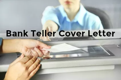 application letter teller experience