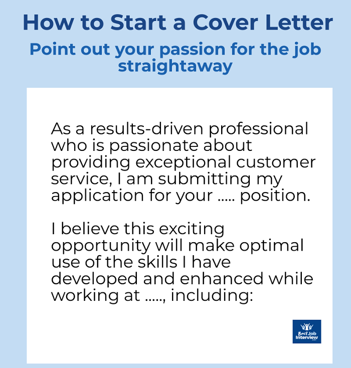 cover letter my self