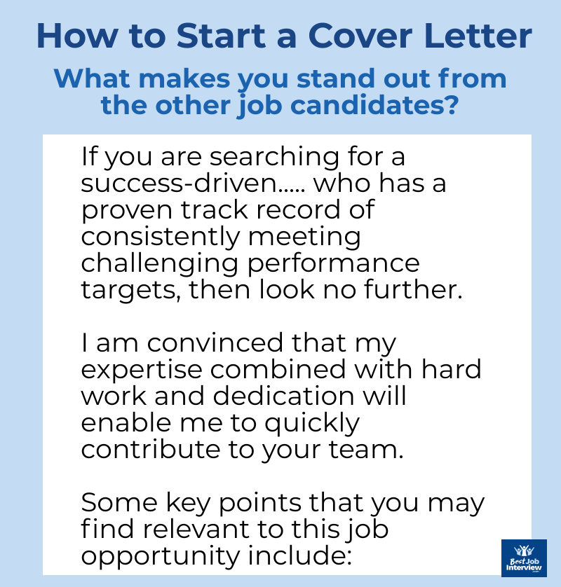 introductory sentence for cover letter